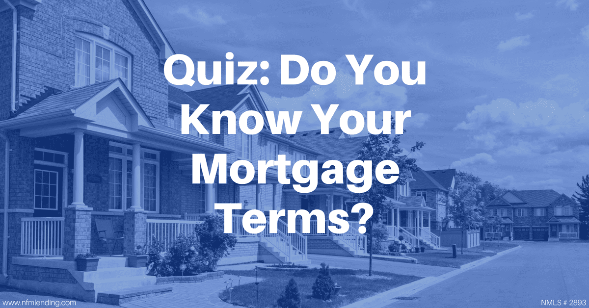Mortgage Terms