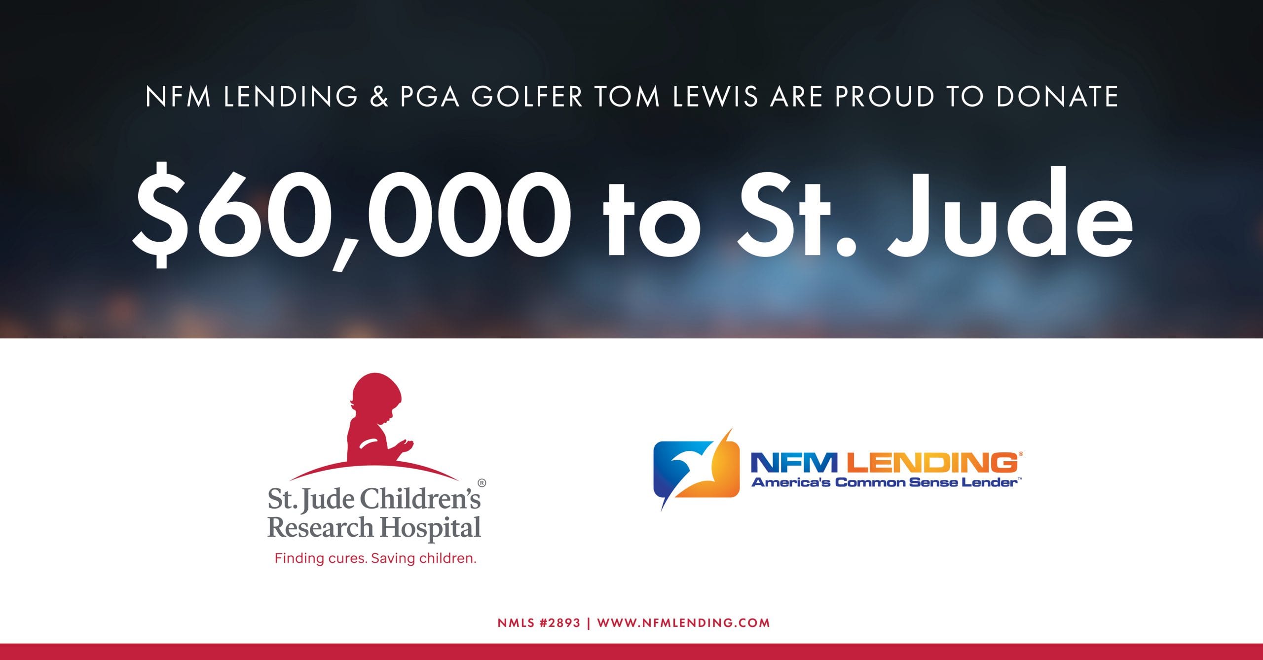 Tom Lewis St. Jude Donation