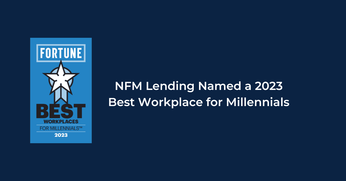 NFM Lending Named a 2023 Best Workplace for Millennials