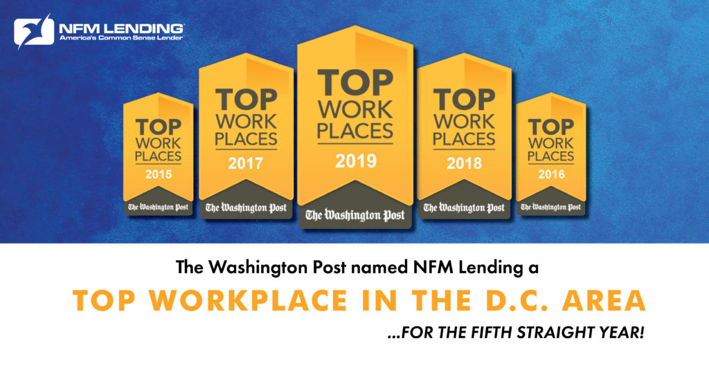 Top Workplaces Washington Post 2019 NFM Lending